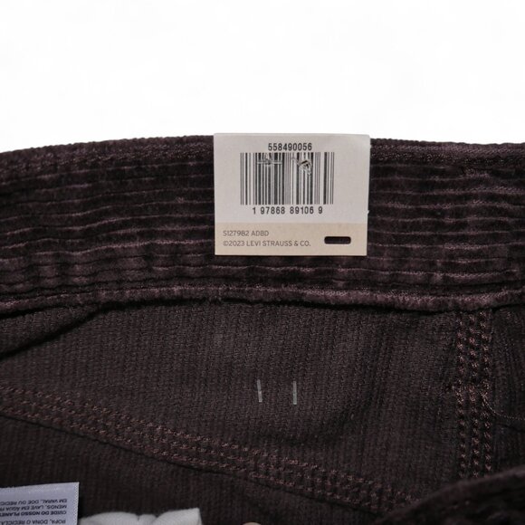 Levis 568 Loose Fit Corduroy Carpenter Pants Mens 32x32 Brown Y2K Skater Utility - Picture 10 of 14